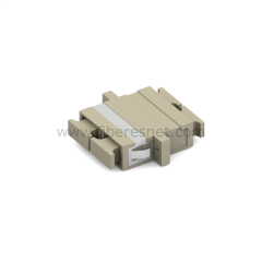 SC OM1-OM2 Duplex Bej Adaptör (Flanşlı)