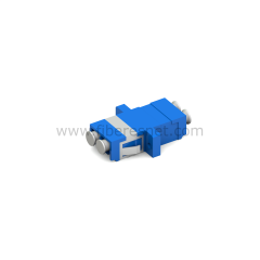 LC/UPC Duplex Mavi Adaptör (Flanşlı)
