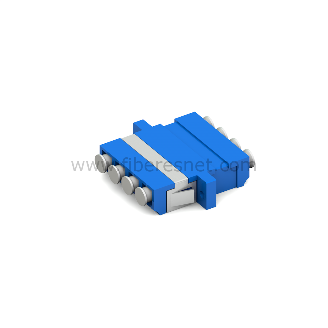 LC/UPC Quad Mavi Adaptör (Flanşlı)