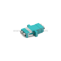 LC OM3 Duplex Turkuaz Adaptör (Flanşlı)