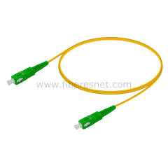SC/APC to SC/APC Single Mode Simplex Fiber Optik Patch Cord