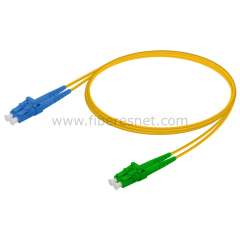 LC/UPC to LC/APC Duplex Fiber Optik Patch Cord