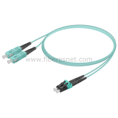 SC/UPC to LC/UPC Duplex OM3 Multi Mode Patch Cord