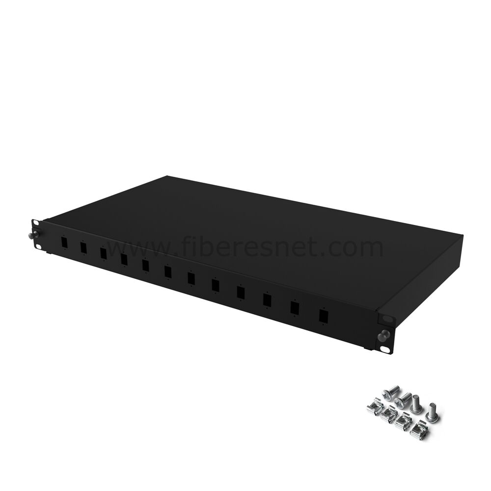 19' 1U 12 Port SC Simplex Patch Panel Eco
