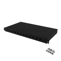 19' 1U 12 Port SC Simplex Patch Panel Eco