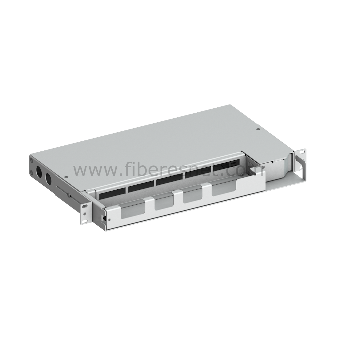 19' 1U 24 Port SC Simplex Patch Panel Pivotslide